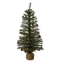 Vickerman 30" x 18" Artificial Fresh Pistol Pine with Berries and Pine Cones