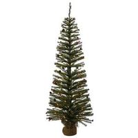 Vickerman 4' x 26" Artificial Fresh Pistol Pine 70 Clear Miniature Lights with Berries and Pine Cones
