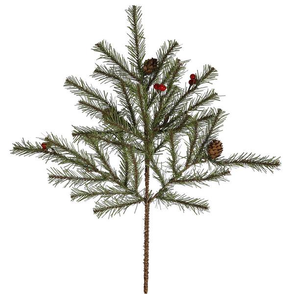 18" Artificial Fresh Pistol Berry Pine Spray