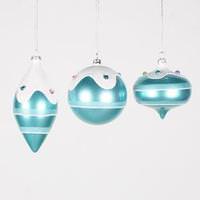 Vickerman 3-5" Teal Candy Jewel Assorted Ornament (3 pack)
