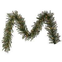 Vickerman 9' x 12" Artificial Fresh Pistol Berry Pine Garland 50 Clear Lights