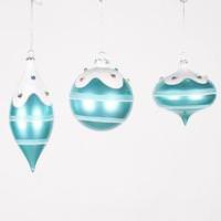 Vickerman 4-7" Teal Candy Jewel Assorted Ornament (3 pack)