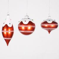 Vickerman 4-7" Orange Candy Jewel Assorted Ornament (3 pack)