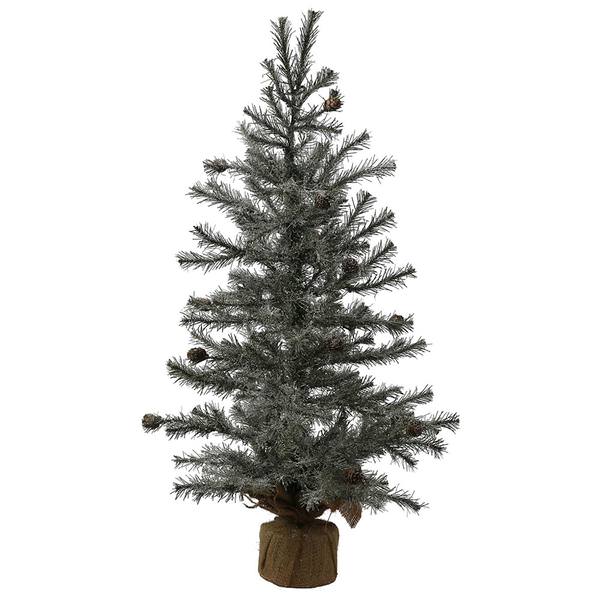 24" x 16" Artificial Frosted Pistol Pine