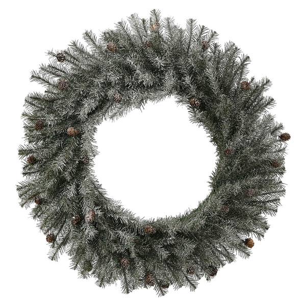 20" Artificial Frosted Pistol Pine with Pine Cones