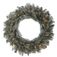 Vickerman 24" Artificial Frosted Pistol Pine 35 Clear Miniature Lights