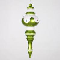 Vickerman 14" Lime Candy Snow Jewel Finial Ornament