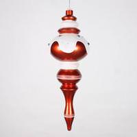 Vickerman 14" Orange Candy Snow Jewel Finial Ornament