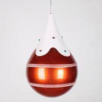 Vickerman 7" Orange Candy Snow Jewel Teardrop Ornament