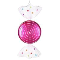 Vickerman 18.5" Cerise Jewel Swirl Candy Ornament