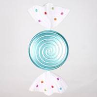 Vickerman 18.5" Teal Jewel Swirl Candy Ornament