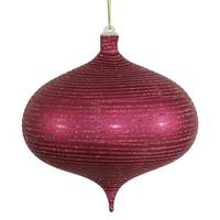 Vickerman 8" Magenta Matte-Glitter Onion Ornament