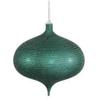 Vickerman 8" Emerald Matte Glitter Onion Ornament