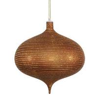 Vickerman 8" Copper Matte Glitter Onion Ornament