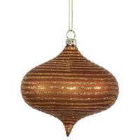 Vickerman 4" Copper Matte Glitter Onion Ornament