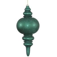 Vickerman 13" Emerald Matte Glitter Finial Ornament