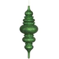 Vickerman 23" Green Matte Glitter Finial Ornament