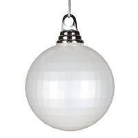 Vickerman 4" White Candy Mirror Ball Ornament