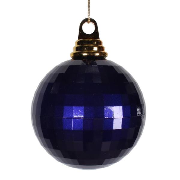 4" Purple Candy Mirror Ball Ornament