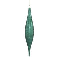 Vickerman 13" Emerald Matte Glitter Skinny Drop Ornament