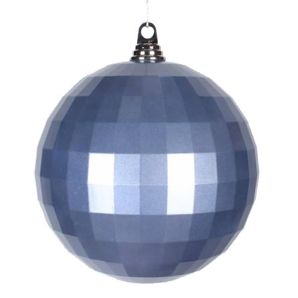 4" Periwinkle Candy Mirror Ball Ornaments