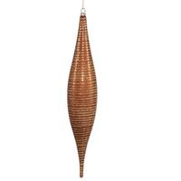 Vickerman 13" Copper Matte Glitter Skinny Drop Ornament