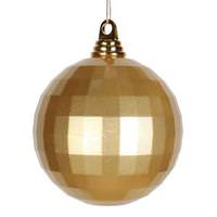 Vickerman 5.5" Gold Candy Mirror Ball Ornament