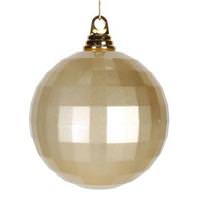 Vickerman 5.5" Champagne Candy Mirror Ball Ornament
