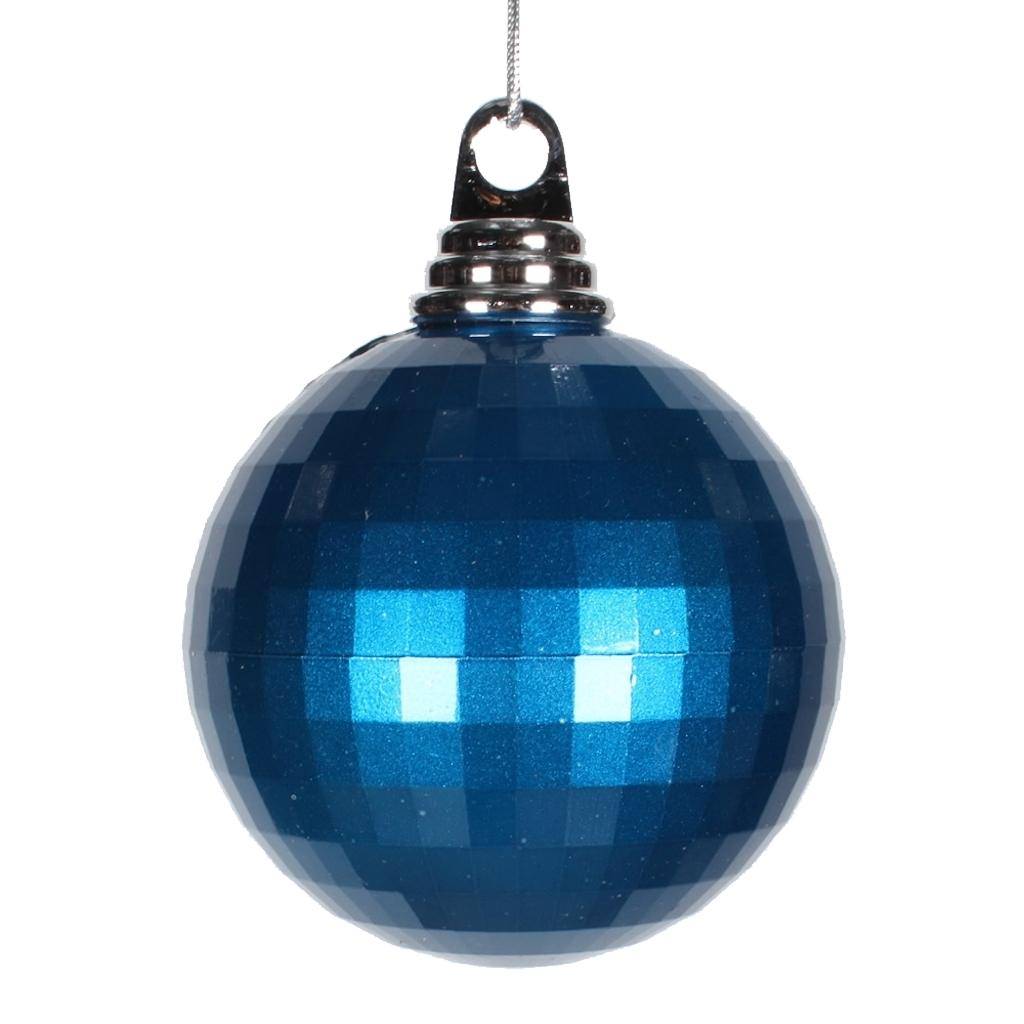 Vickerman 337778 Dark Blue Colored Christmas Tree Ball Ornament