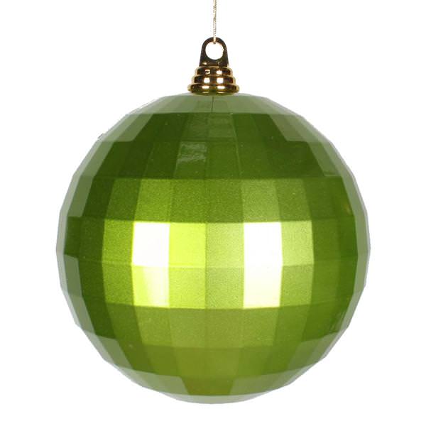 7.9" Lime Candy Mirror Ball Ornament