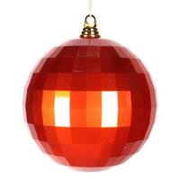Vickerman 8" Burnished Orange Candy Mirror Ball Ornament