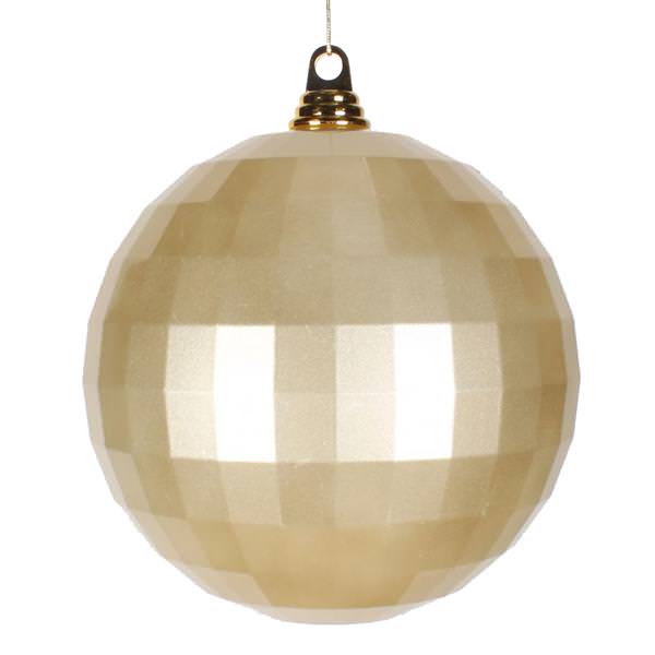 7.9" Champagne Candy Mirror Ball Ornament