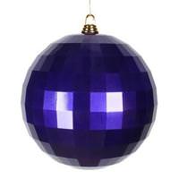 Vickerman 9.8" Purple Candy Mirror Ball Ornament