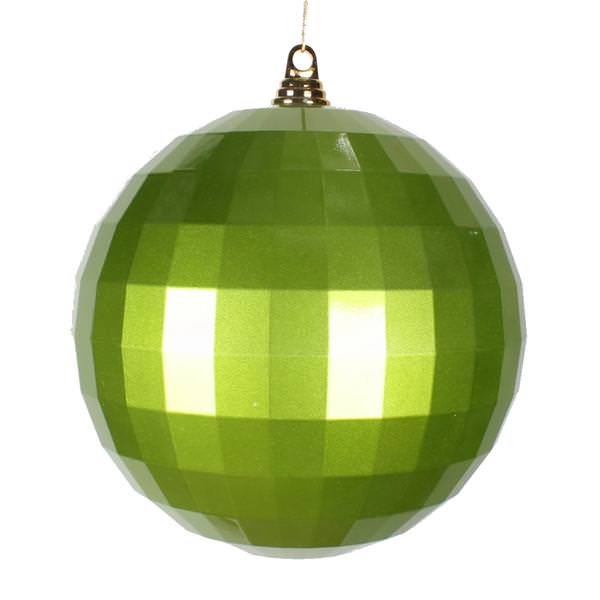 9.8" Lime Candy Mirror Ball Ornament