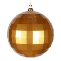 Vickerman 9.8" Antique Gold Candy Mirror Ball Ornament
