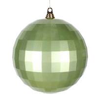 Vickerman 9.8" Celadon Candy Mirror Ball Ornament