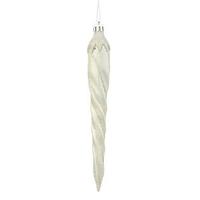 Silver Colored Christmas Tree Icicle Ornaments