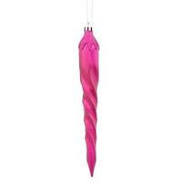 Pink Colored Christmas Tree Icicle Ornaments