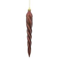Vickerman 7.7" Chocolate Candy Glitter Icicle Ornament (8 pack)
