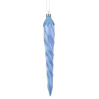 Vickerman 7.7" Periwinkle Candy Glitter Icicle Ornament (8 pack)