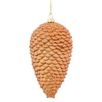 Vickerman 5" Chocolate Matte Glitter Pine Cone Ornament