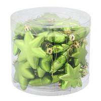 Vickerman 2" Lime Shiny / Matte Assorted Star Ornament (36 pack)