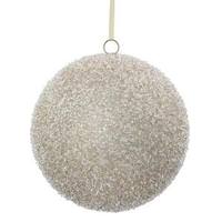 Vickerman 8" Champagne Glitter Ball Ornament