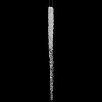 Vickerman 22" Clear Glitter Icicle Ornament (2 pack)