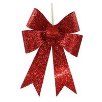 Vickerman 12" Red Sequin Bow (4 pack)