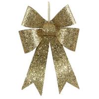 Vickerman 12" Gold Sequin Bow (4 pack)