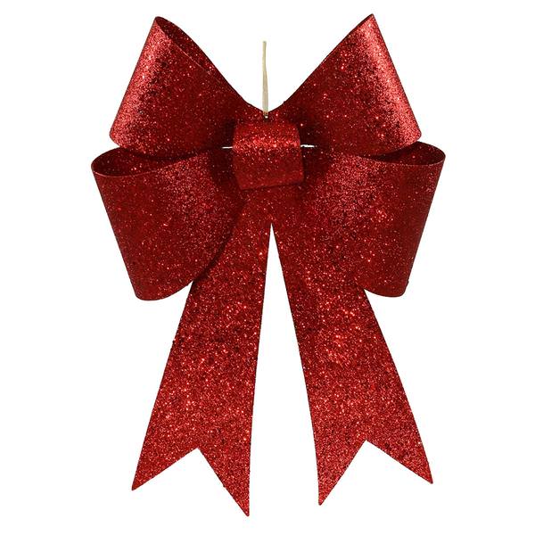 18" Red Sequin Bow (2 pack)