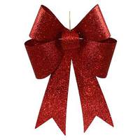 Vickerman 18" Red Sequin Bow (2 pack)