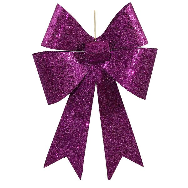18" Purple Sequin Bow (2 pack)