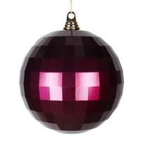 Vickerman 4" Magenta Candy Mirror Ball Ornament